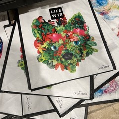 Mix NEW Lot of 10 LIFE WTR Reusable Tote Shopping Bags MED 16×13.5 WTD PROOF BAG