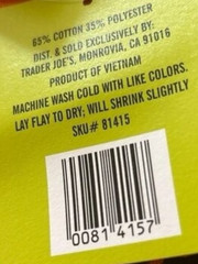 NWT Trader Joe’s Mini Tote Bag Black, Purple, Yellow-Green FREE SHIPPING!