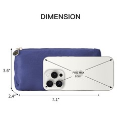 bagINBAG QIANPA Small Makeup Bag for Purse，Blue Cosmetic Travel Small, Blue