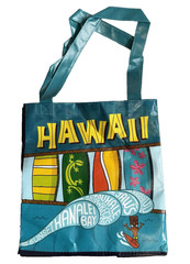 Planet Earth Bag Hawaii Shopping Reusable Surfing Grocery Plastic Eco-Friendly