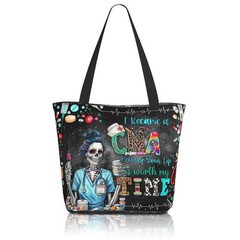 CNA Nurse Tote Bags for Work Nurse Gifts for Women Reusable Shoulder Nurse Ba…