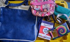 Variety Of Hand Bags, Make Up Bags And Tote Bags Lot Of 10