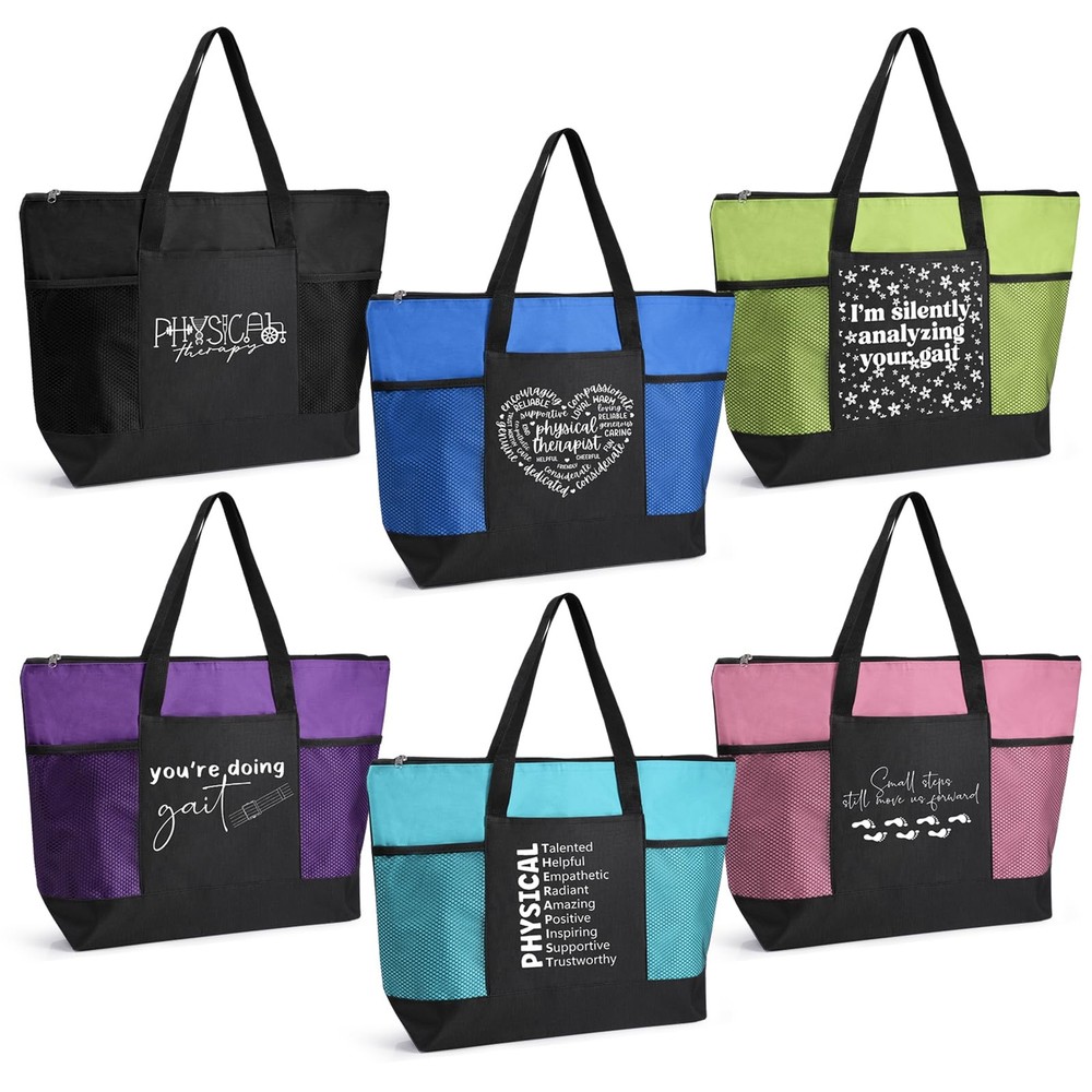 Physical Therapy Gifts Tote Bags Therapist PT Reusable Zipper Pouch 1 PCS