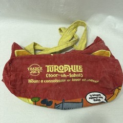 Trader Joe’s Bag Reusable Canvas Cheese Adventures Colorful Shopping Tote Cotton