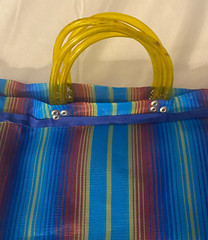 Frida Kahlo Blue Mexican Mesh Bag Bolsa De Maya Mexicana De Frida Kahlo Parrott