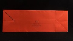 Hermes Paper Reusable Shopping Bag Rope Handle Orange 11.5″ x 11.8″ x 4″