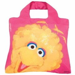 Envirosax Sesame Street Kids Reusable Shopping Bag, Big Bird Pink