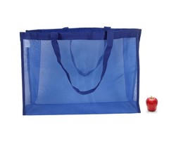 Jumbo Mesh Reusable Grocery Beach Tote Bag Assortment 21x15x6 Inch 5 Pack