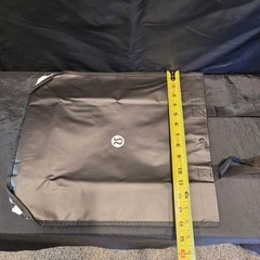 Lot of 37 Lululemon Red Black & White Reusable Tote Shopping Bag Coated Canvas
