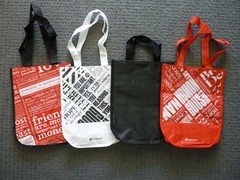Lululemon Reusable Shopping Tote Bags (4) Small Totes Different Designs #6