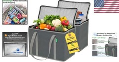 Extra Large Insulated Grocery Bags for Easy Loading – Ideal for Families
