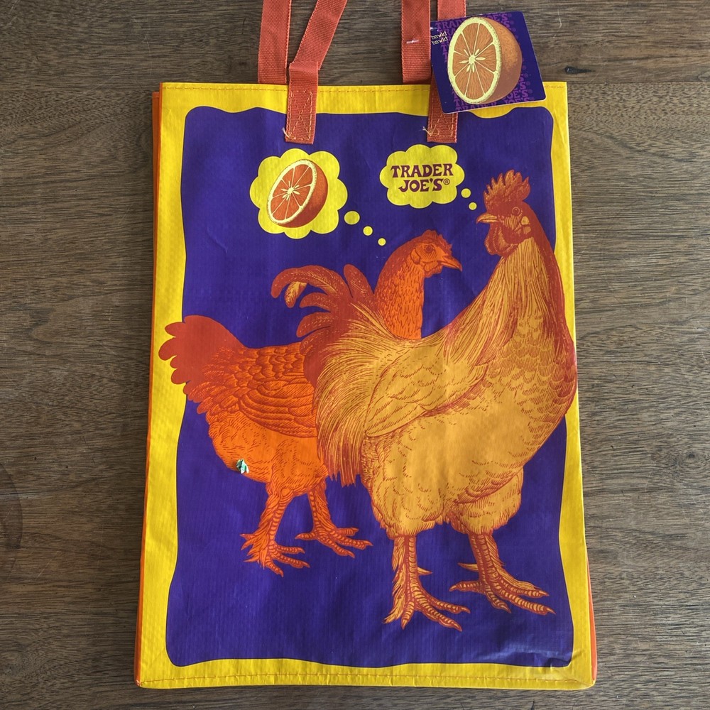 TRADER JOE’S “ORANGE CHICKEN” Reusable Shopping Bag RARE NWT
