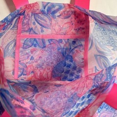 Lilly Pulitzer Snappy Turtle MESH SHOPPER TOTE BAG Reusable Grocery Shopping Bag