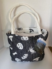 Halloween Reversible Black and White Tote Bag Great for Trick or Treating purse