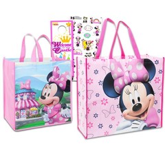 Disney Minnie Mouse Tote Bags Value Pack – 2 Reusable Large,