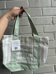 Trader Joe’s Striped Mini Canvas Tote Bag, Reusable, Machine Washable (24) totes