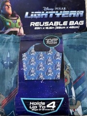 Disney Pixar LIGHTYEAR Reusable Grocery Bag with Built-in Pocket 23″ x 16.5″