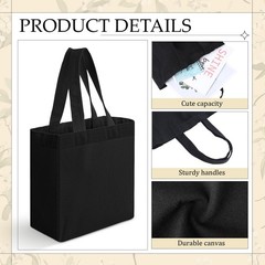 48 Pack Mini Canvas Tote Bag 8” x 4” x 10” Small Sublimation Blank Canvas …
