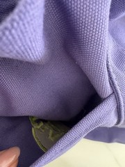 Trader Joe’s Purple Green Mini Canvas Tote Bag Holiday Limited Edition NWT New