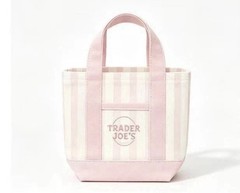 Trader Joe’s Mini Tote Bag 4-Pack Set Pink Blue Green Beige New