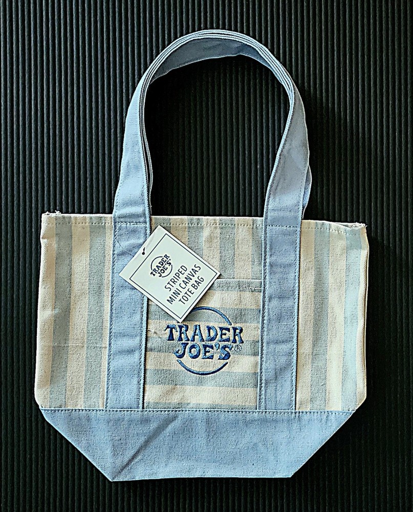 TRADER JOE’S 2026 SUMMER Mini tote (Blue stripe)