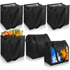 Pafeooui 6 Pcs Insulated Grocery Bags – Reusable Thermal Shopping Totes with …