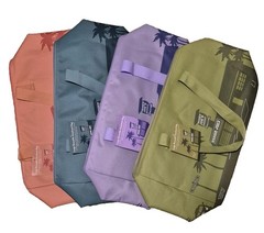 Trader Joe’s Large Insulated Cooler Bag – Lot of 4 – Peach Blue Purple Green