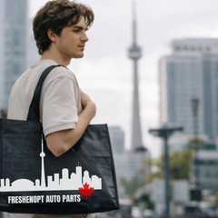 FreshenOPT Canada City Edition Reusable Shopping Bag | Eco Tote Bag