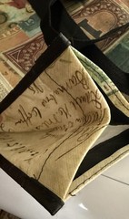 Tim Holtz Idea-ology Backpack Style Tote Bag Cigar Print