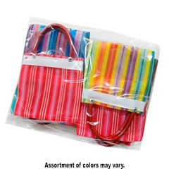 12 Mini Mexican Tote Mercado Bags 5 inch by 5 inch – Assorted Colors – Small …