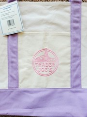 Trader Joes Large Lavender Purple Canvas Tote Bag Limited 2026 Spring New