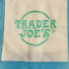 Trader Joe’s 2026 Mini Canvas Pastel 2 Reusable Tote Bags Blue- BRAND NEW | US