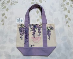 Trader Joe’s Mini Canvas Tote Bag Spring 2026 Hand Painted NWT