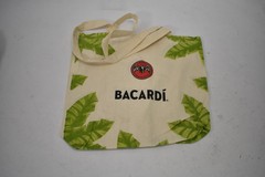 Bacardi Canvas Tote Bags Cotton Natural Colored Reusable Carry 15″ x 13-1/2″