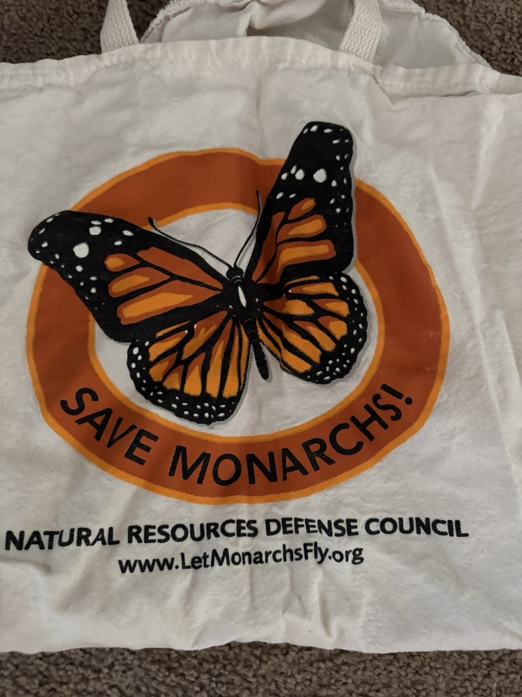 Custom Tote Bag – Reusable ~ SAVE MONARCHS ~ Monarch Butterfly