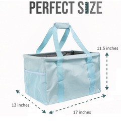 Extra Large Utility Tote Bag – Oversized Collapsible Tote with Wire Frame, Du…