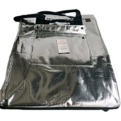 CleverMade Foldable Rolling Tote Bag 18″W x 24″H Soft Grip 90L 75lb Silver New