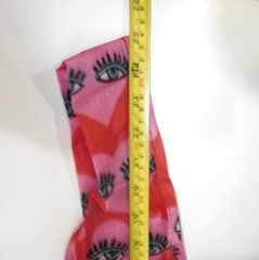 new REUSABLE TOTE BAG Kendra Dandy Hearts Face Eyes Red Pink Lightweight Travel