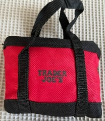 Trader Joe’s Micro Mini 3″ x 4″ Tote Bag + Foldable Nylon Shopping Bag