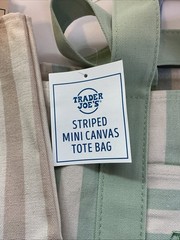 Trader Joe’s Striped Canvas Mini Tote Set of 4 Summer 2026 – New