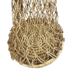 Vintage Handmade Woven Straw Net Bag Tote Market Beach Boho Valdana Style 