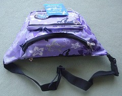 Island Spirit Light Purple Fanny Pack Travel Hiking Waist Belt Bag Pouch EX-1002