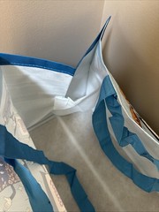 Costco Reusable Shopping Bag Keep Cool (1) Single Bag Bottle Holder Inside Blue