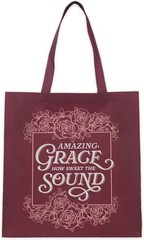 Reusable Inspirational Scripture Shopping Tote Bag for Women: Amazing Grace, …