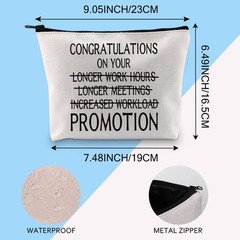 Gzrlyf Work Promotion Makeup Bag Congratulations on CONGRATULA
