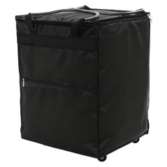 Black Rolling Shopping Bag, Foldable Shopping Trolley, Reusable Grocery Bag