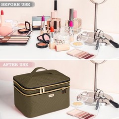 BAFAMYE 8.8L Double Layer Double-Layer (With Mirror), Brown Mirror)