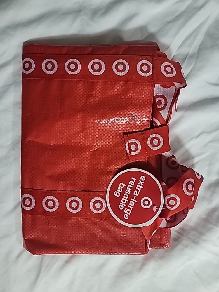 Target Extra Large Recycled Reusable Red Bag 15″x19″14″ Ships Quick NEW w/ Tag