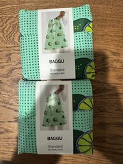 BAGGU Lime Baggu Standard Reuseable Bag NWT HTF Rare