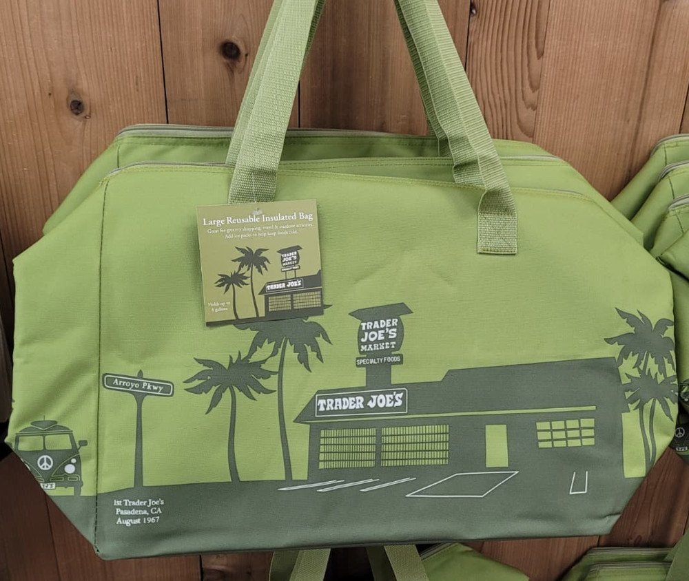 NEW! OLIVE GREEN! Large Trader Joe’s Insulated Cooler Bag